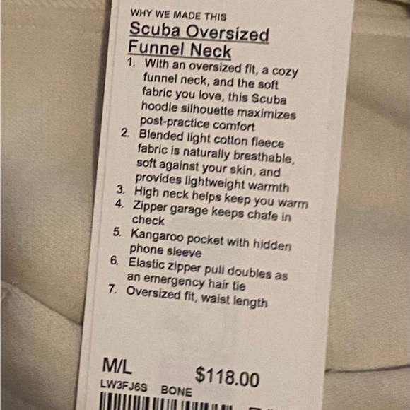 lululemon oversized funnel neck peleton half zip - Picture 5 of 12